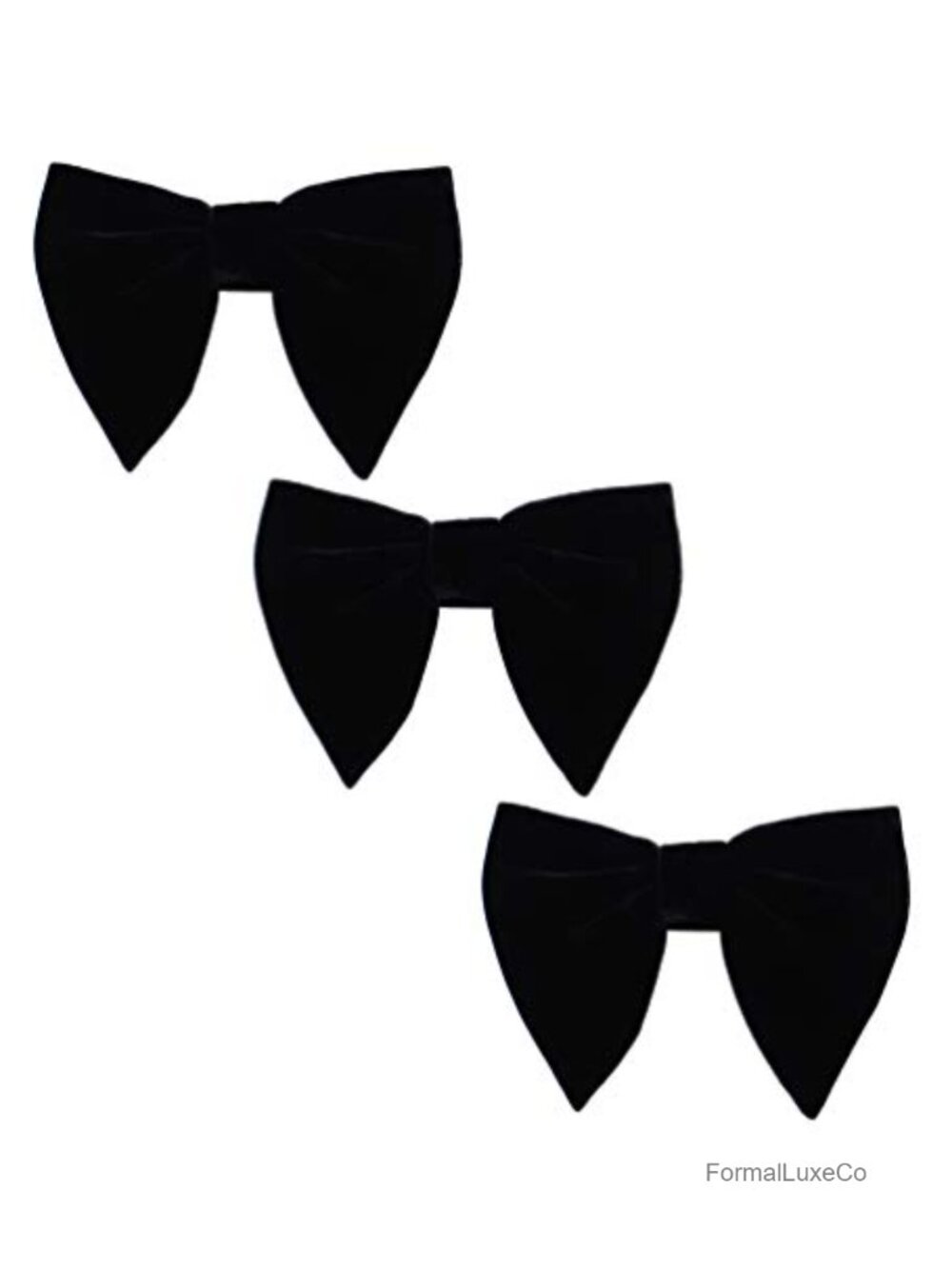 Men's Velvet Pre-Tied Bow Tie with Adjustable Strap Formal Accessory